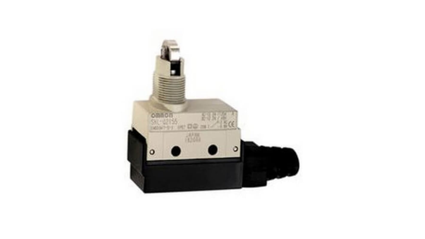 Omron SHL Series Roller Plunger Limit Switch, 4NO/2NC, IP67, SPDT, Plastic Housing, 125V ac Max, 0.1A Max