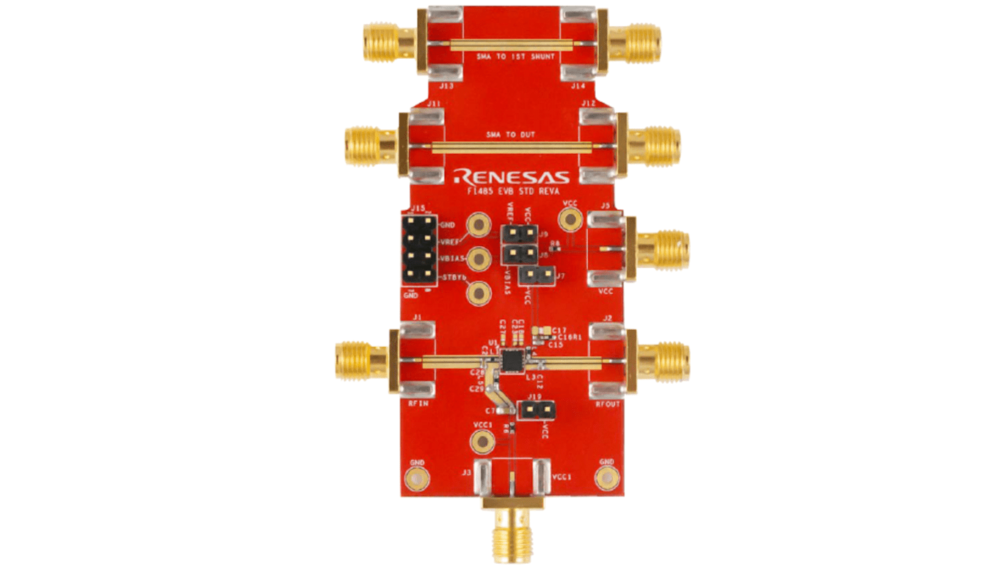 Scheda di valutazione Renesas Electronics Evaluation Board for F1485 RF Amplifier, 2300 → 2700MHz, Amplificatore