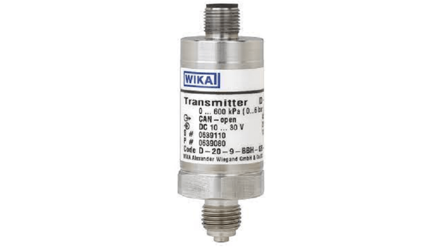 WIKA D-20-9 Series Pressure Sensor, 0bar Min, 250bar Max, CANopen Output, Gauge Reading