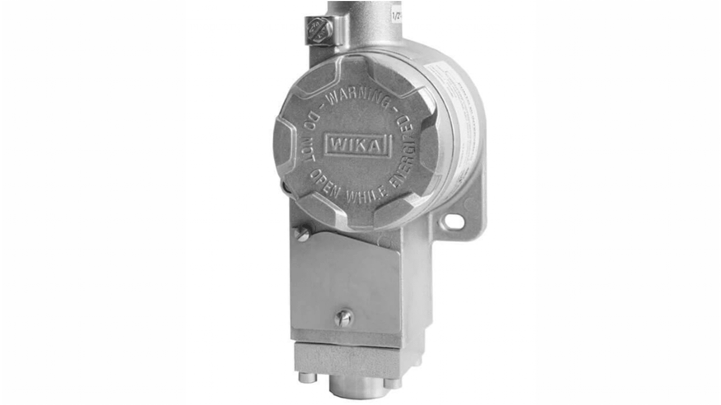 WIKA PCA Series Pressure Sensor, 40bar Min, 250bar Max, SPDT Output, Gauge Reading