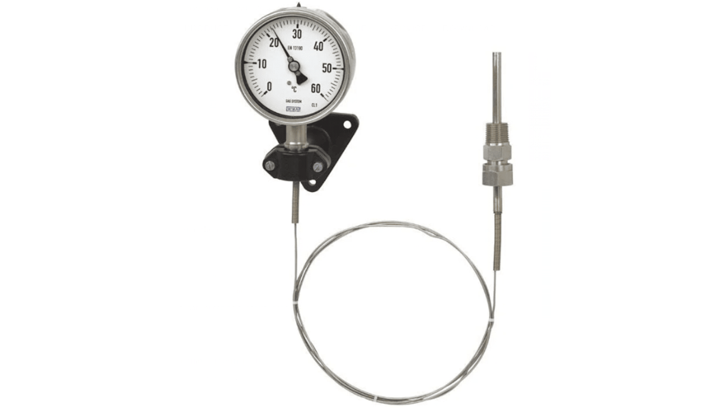 Thermomètre à aiguille WIKA F73, 80°C max, , Ø cadran 100mm