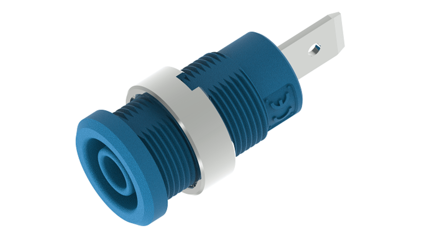 Electro PJP Blue Female Banana Socket, 4 mm Connector, Tab Termination, 36A, 1kV