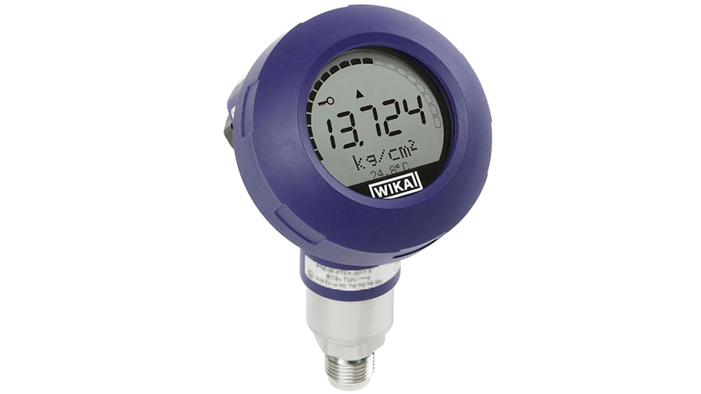 WIKA IPT-20 Series Pressure Sensor, 0bar Min, 25bar Max, SPDT Output, Gauge Reading