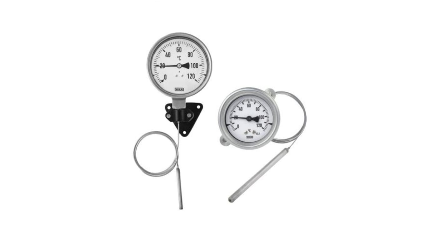 WIKA Dial Thermometer 0 → 120 °C, 48765772