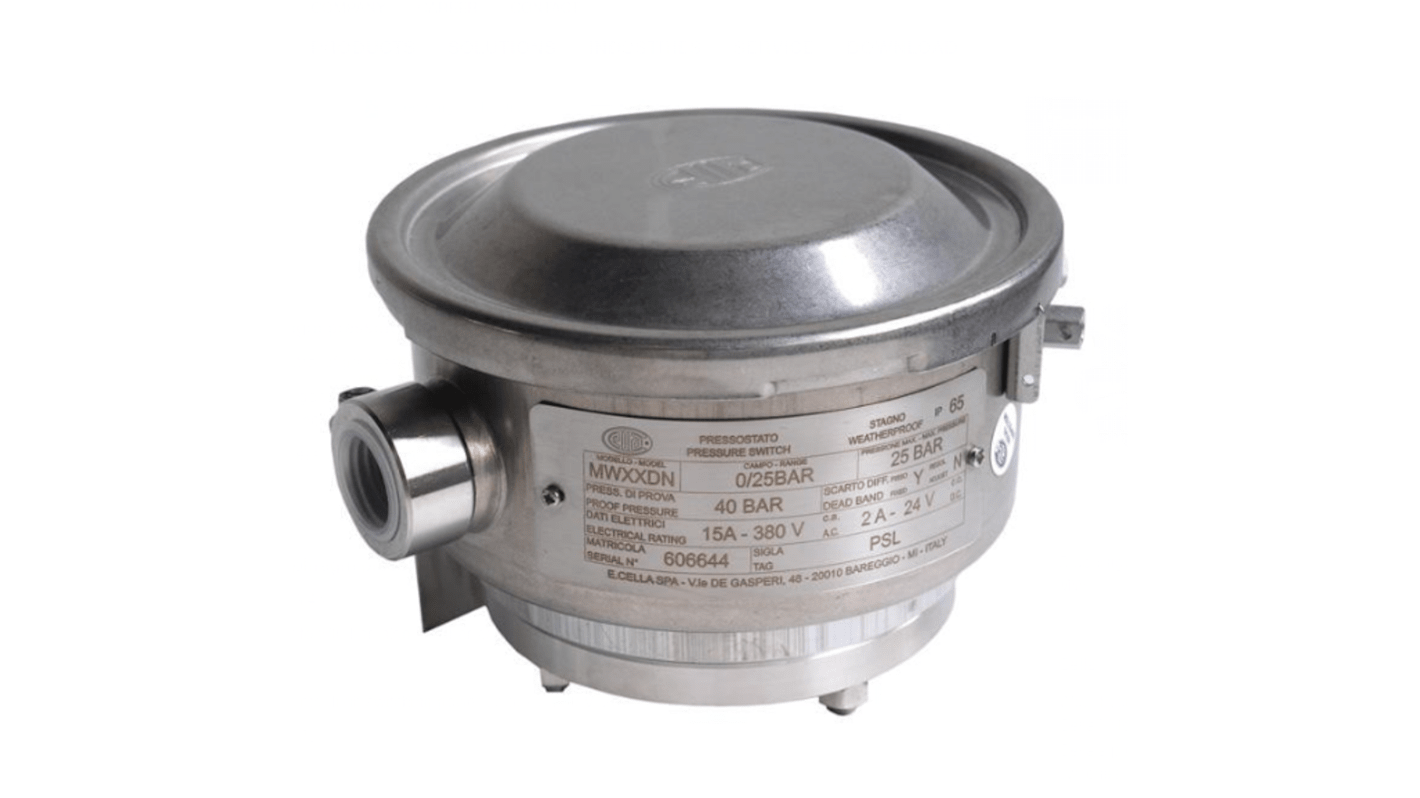 48770249 | WIKA MW Series Pressure Sensor, 0bar Min, 0.2bar Max, SPDT ...