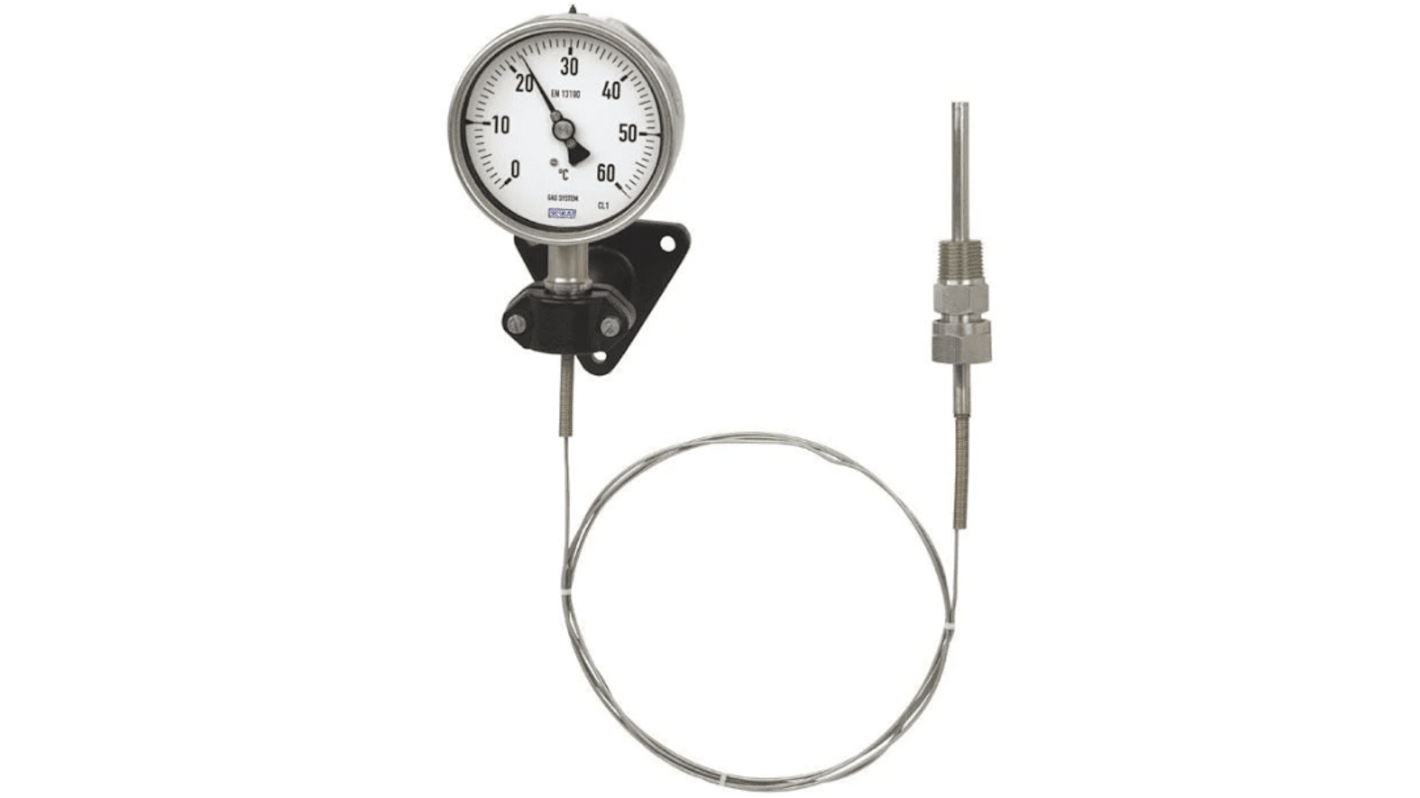 WIKA Dial Thermometer 0 → +120 °C, 48774545