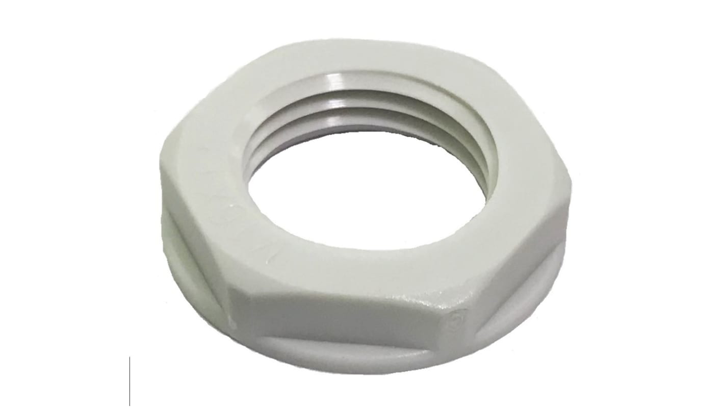 Contratuerca para prensaestopas, RS PRO, Gris, Nylon 66, M12, IP68