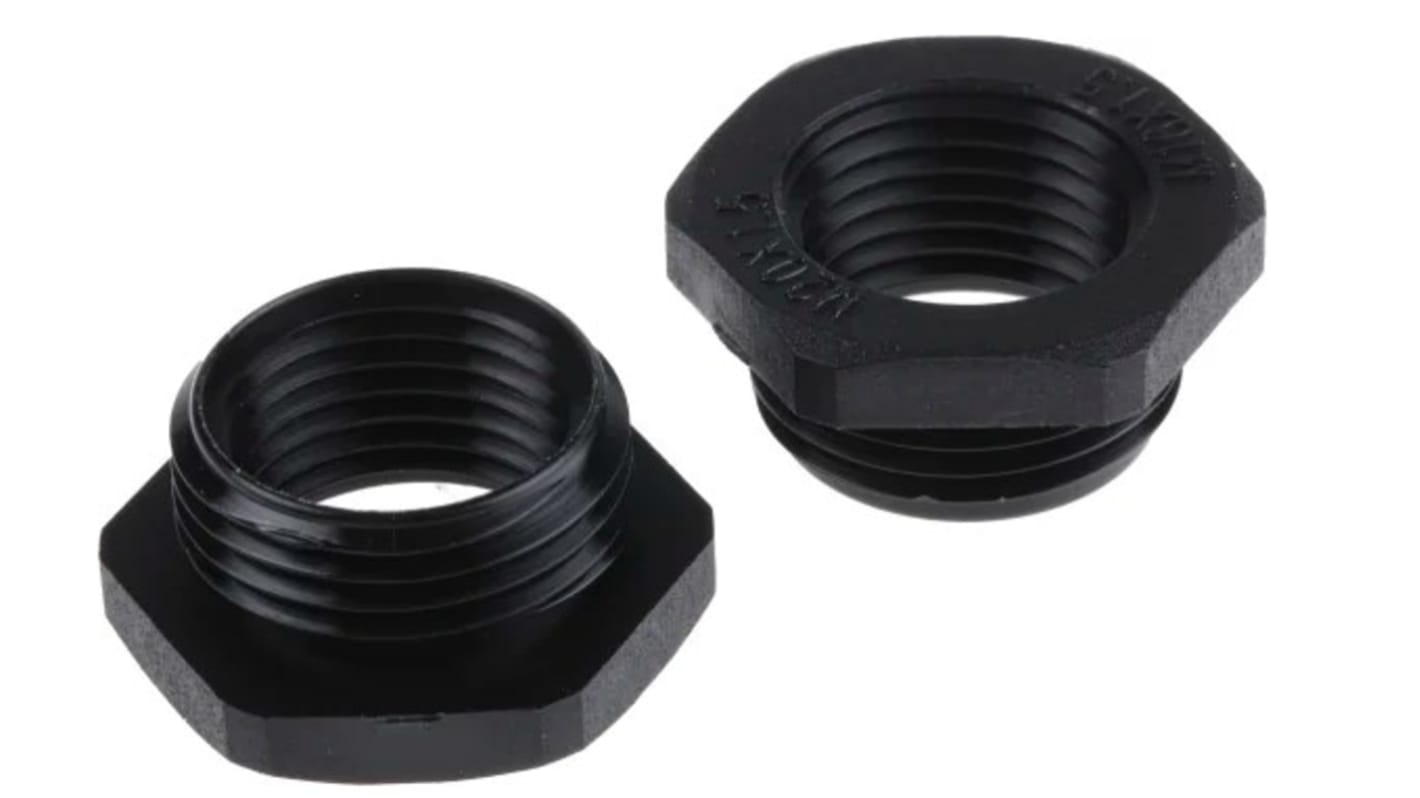 Adapter do dławnic kablowych gwint wew M16 gwint zew M20 Nylon 66 rozmiar gwintu M20 x 1.5mm RS PRO