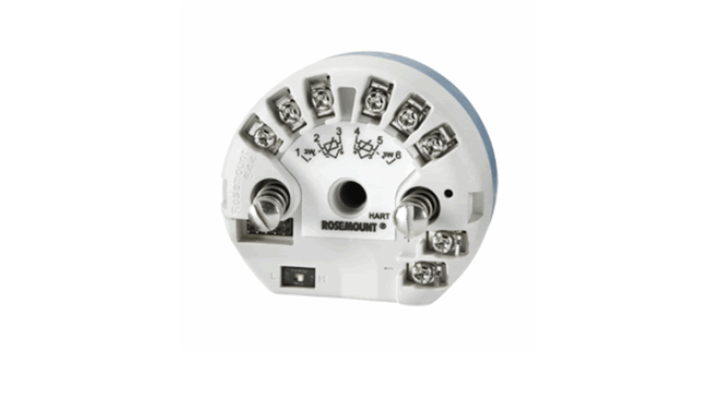 Transmisor de temperatura Rosemount serie 644, rango temp: -40°C → 85°C, para mV, ohmios, RTD, termopar, 42,4 V dc