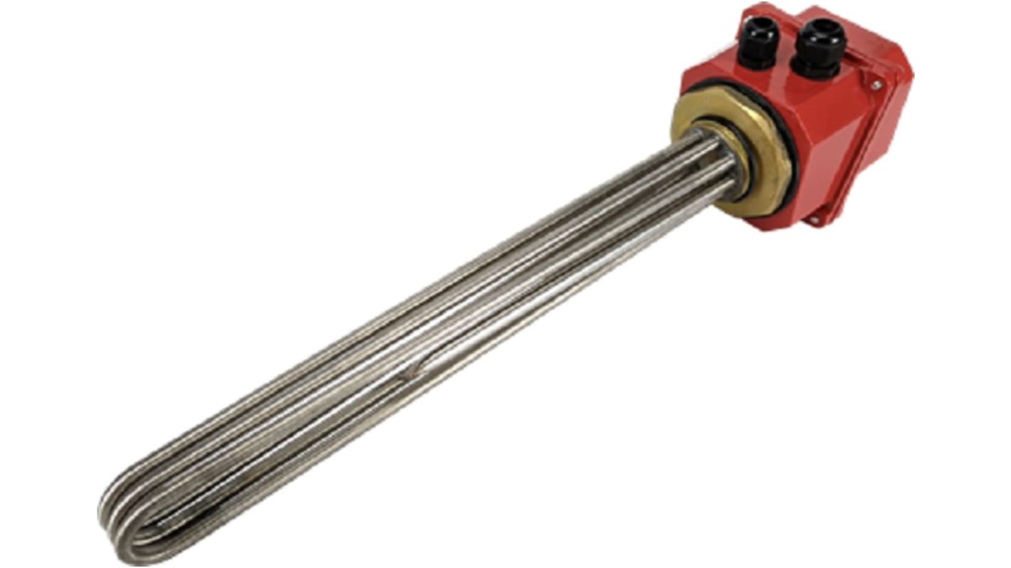 Calentador de inmersión RS PRO, long. 760mm, 230 → 415 V, 6 kW