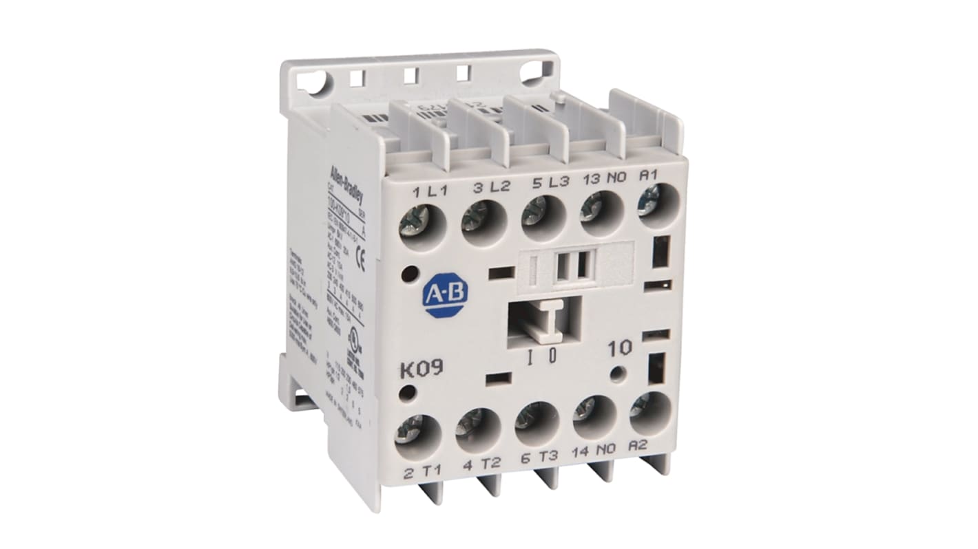 Rockwell Automation 100-K Series Contactor, 48 V ac Coil, 3-Pole, 9 A, 8.3 kW, 3NO, 690 V ac