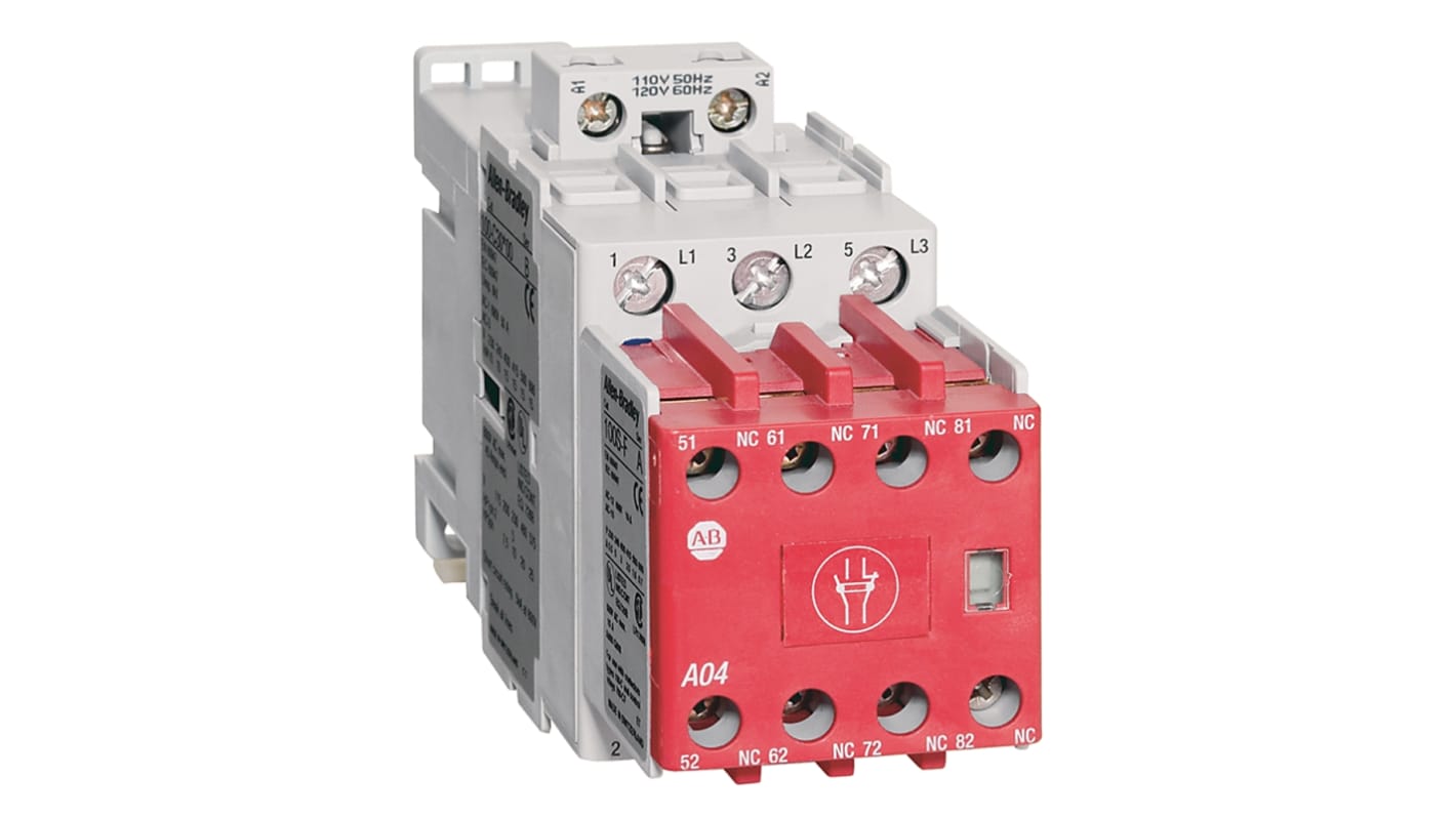 Rockwell Automation 100S-C Series Contactor, 24 V dc Coil, 3-Pole, 9 A, 13 kW, 3NO, 690 V ac