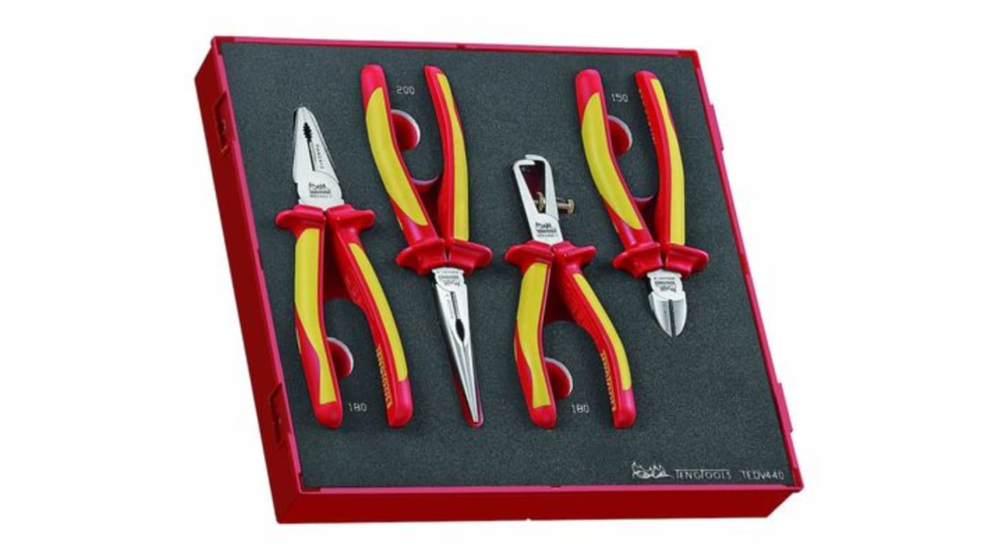 Plier Set 1000 Volt 4 Pieces EVA