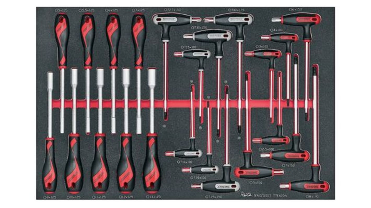 Nut and T Handle Driver Set 23 Pieces