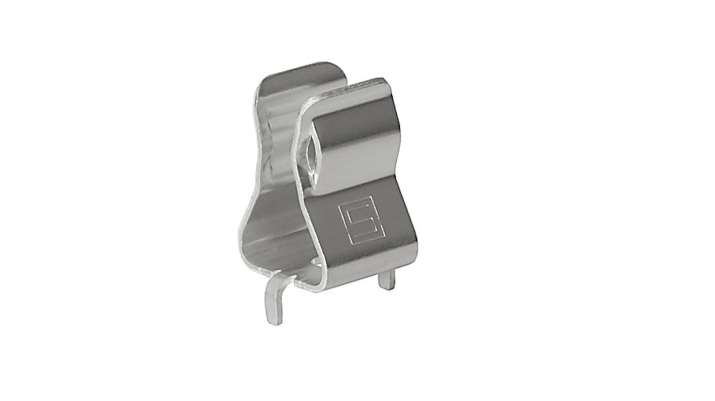 Clip per fusibile Schurter, fusibile a Clip per fusibili da 10 x 38mm, clip in Lega di rame placcata argento, Montaggio