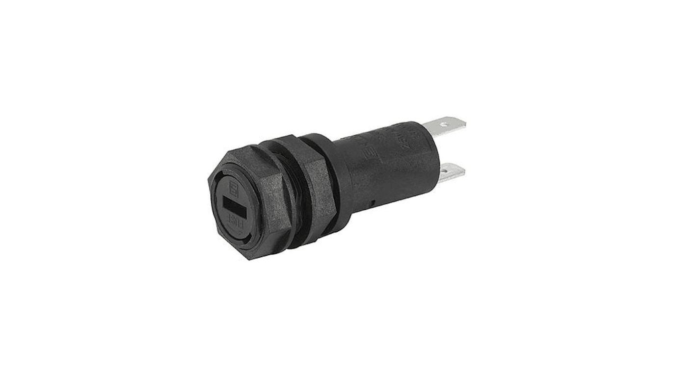 Schurter 10A Fuse Holder for 5 x 20mm Fuse, 1P, 250V ac