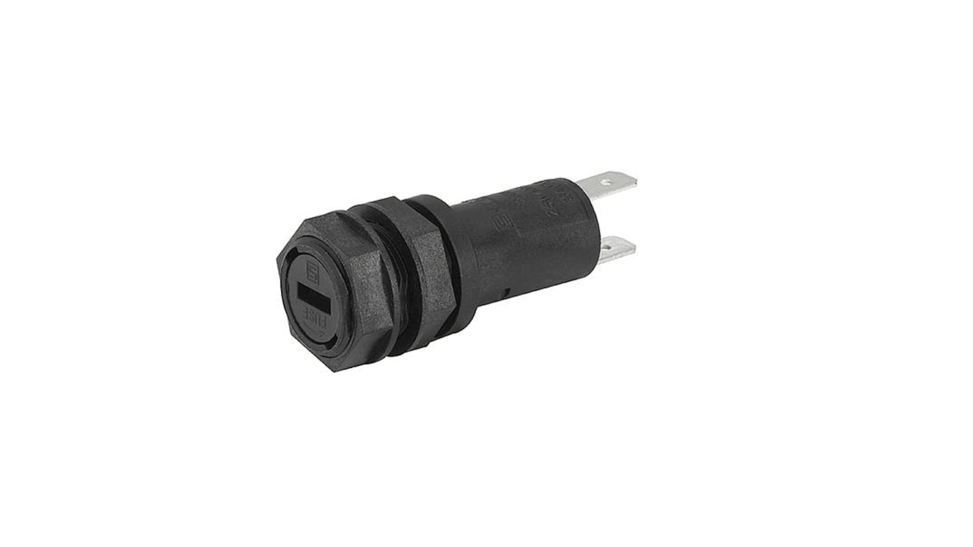 Schurter 10A Fuse Holder for 5 x 20mm Fuse, 1P, 250V ac