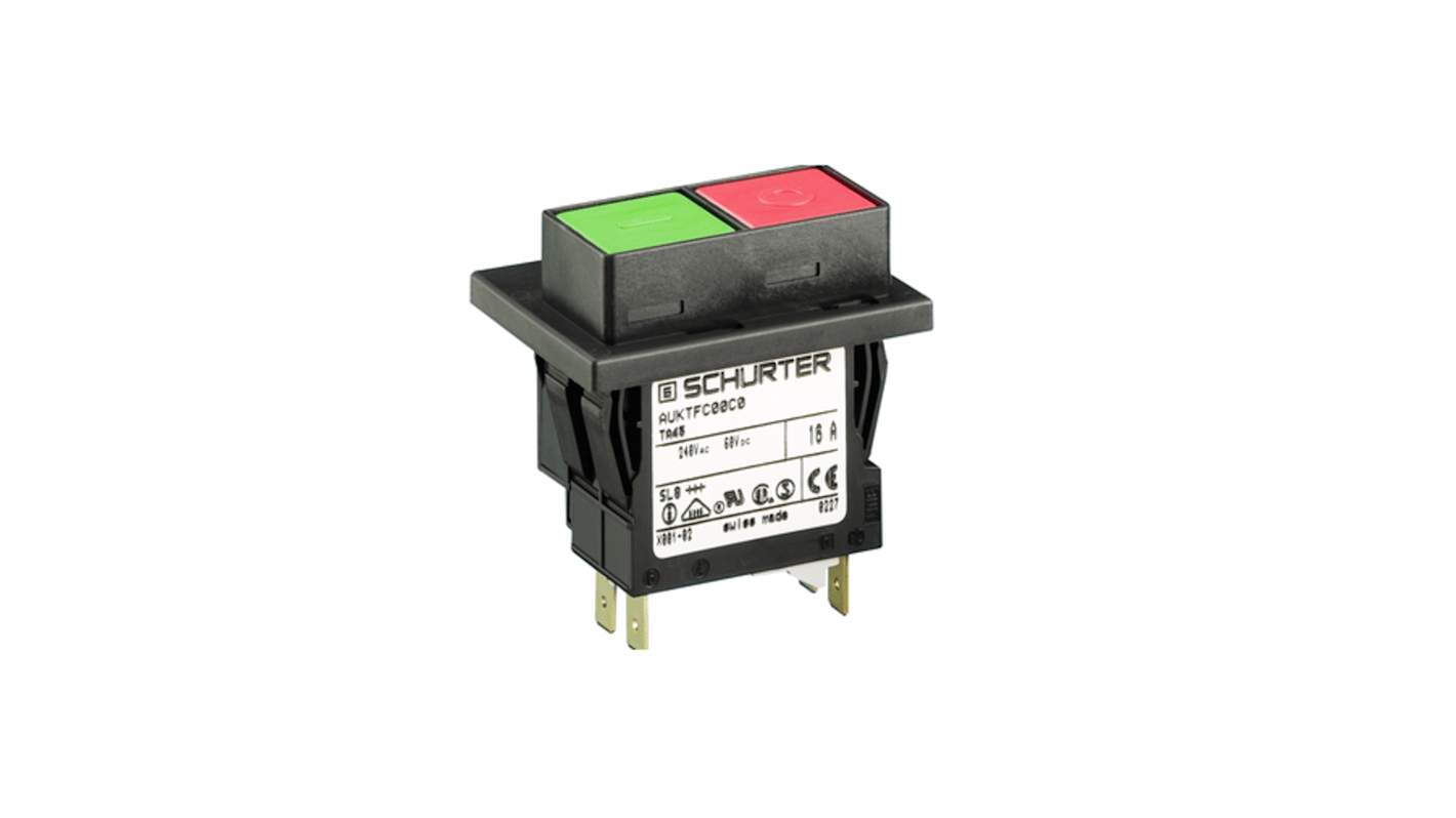 4430.3652 | Schurter CBE Thermal Circuit Breaker - TA45 2 Pole 240V ac ...