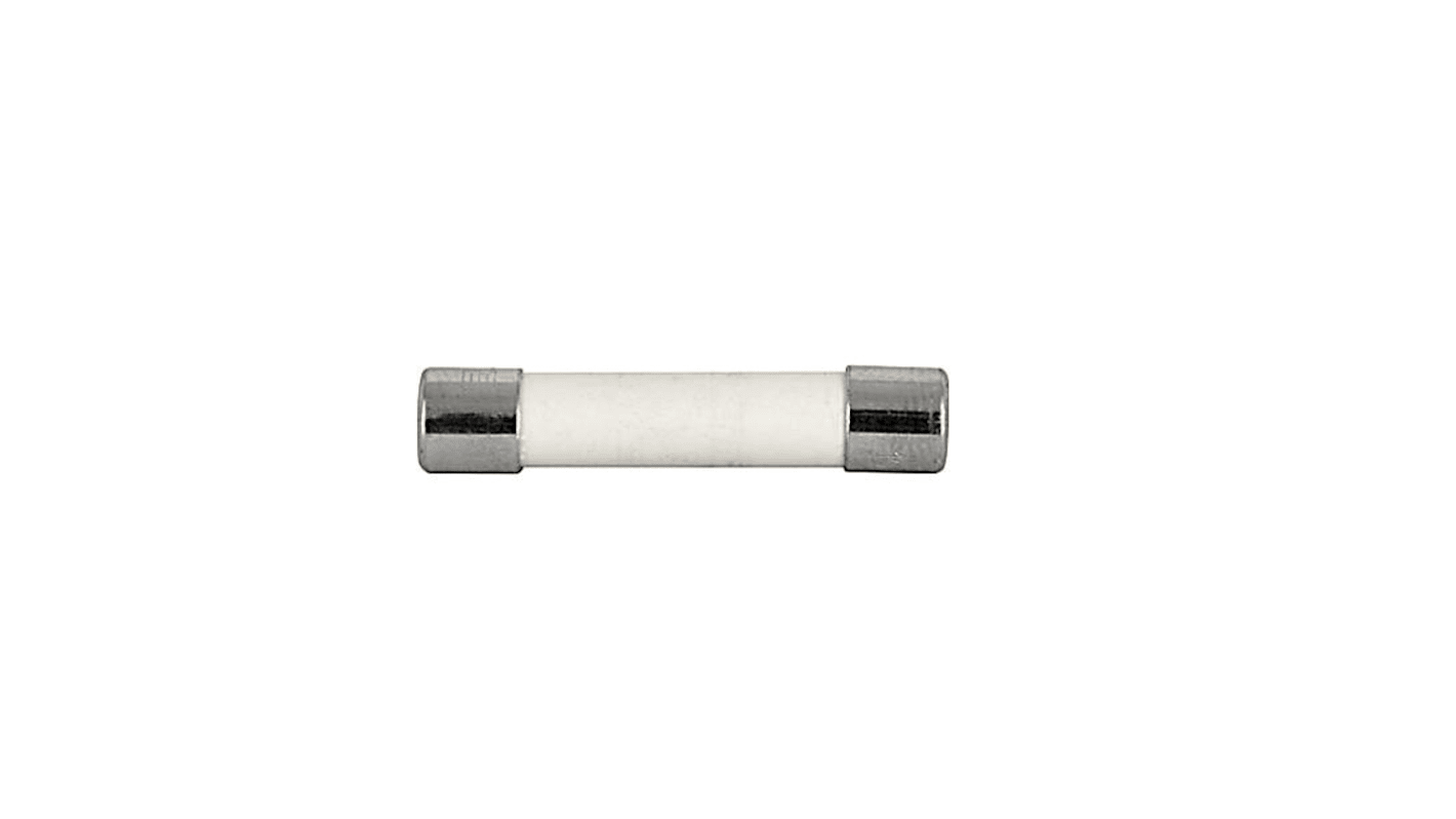 Fusible de cartucho cerámico Schurter, 250V ac, 25A, 6.3 x 32mm, acción retardada