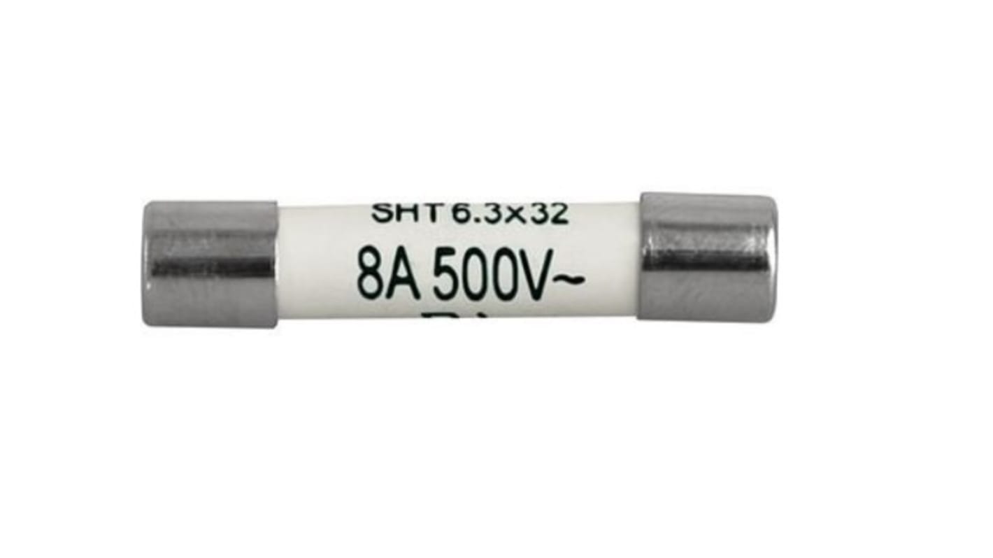 Schurter 500mA T Ceramic Cartridge Fuse, 6.3 x 32mm