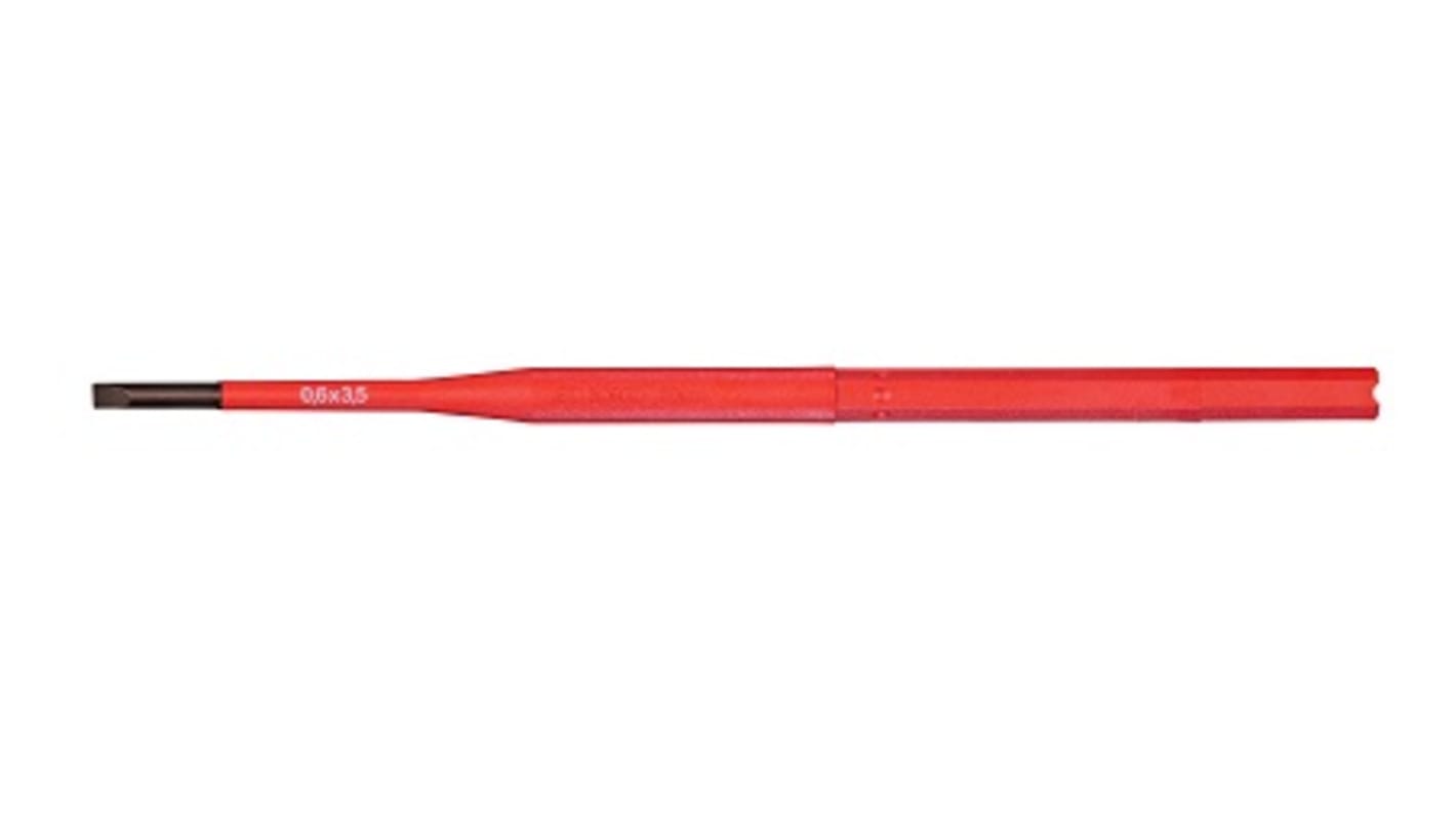 Felo Slotted Screwdriver Bit, 5.5 x 1 x 170 mm Tip, 5.5 x 1 x 170 mm Drive, Slotted Drive, 170 mm Overall