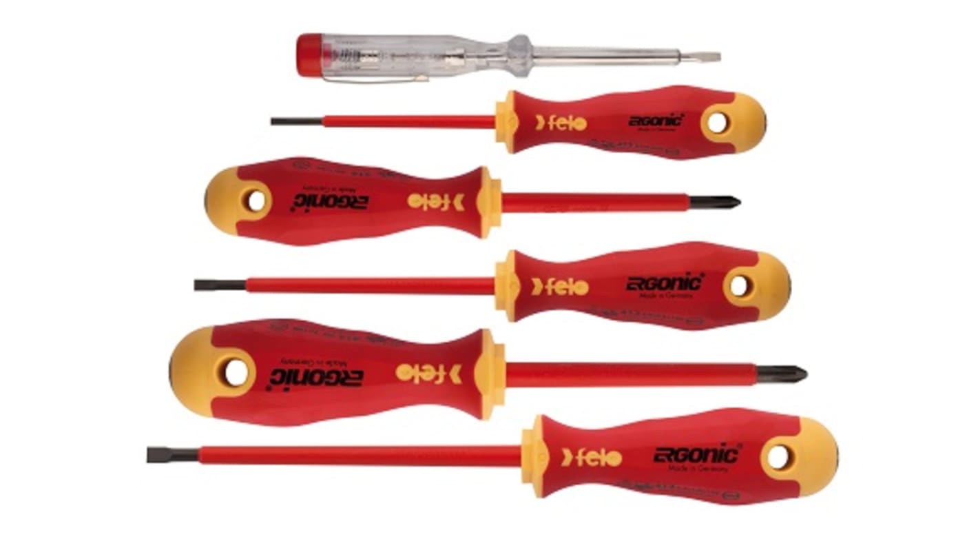 Felo Phillips Insulated Screwdriver Set, 6-Piece