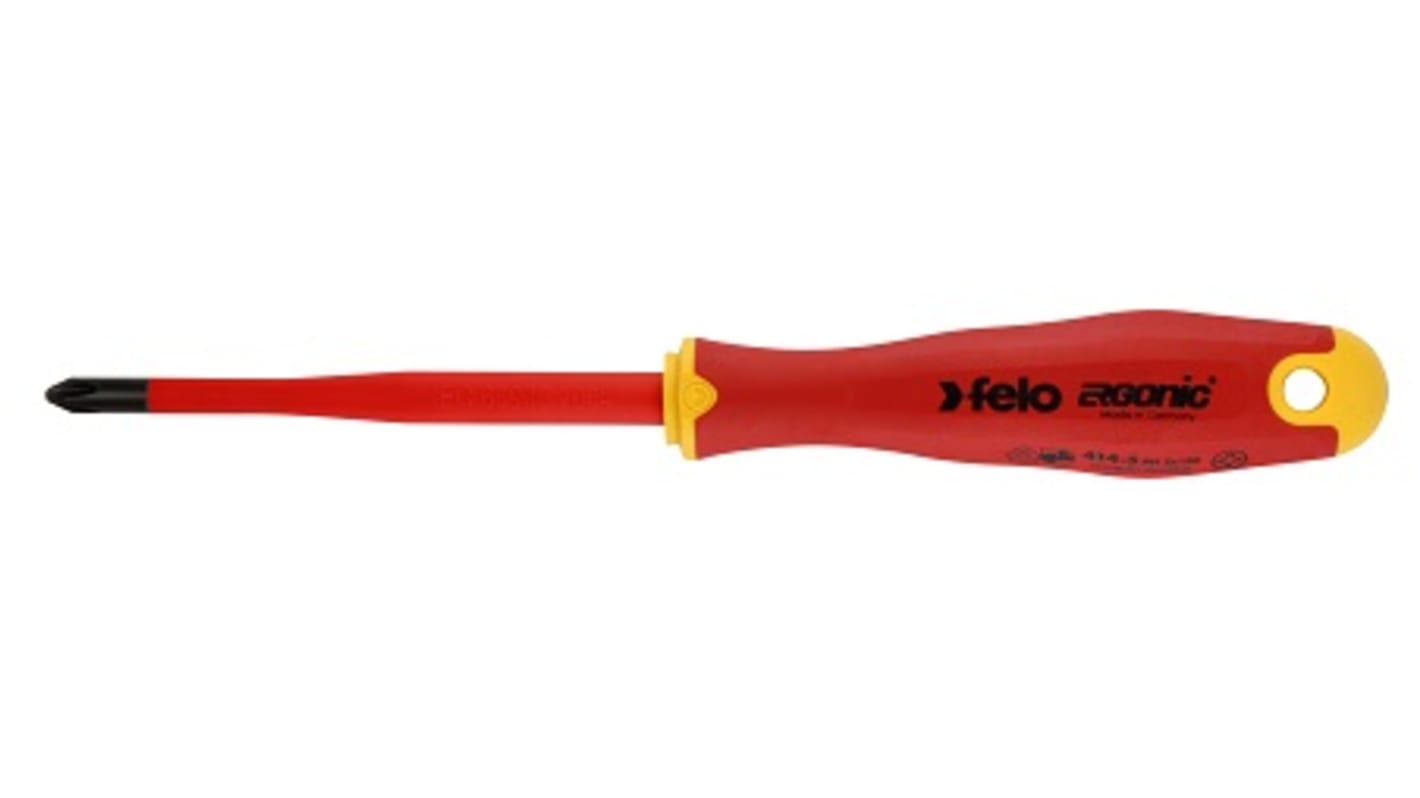 Felo Phillips Insulated Screwdriver, PH1 Tip, VDE/1000V