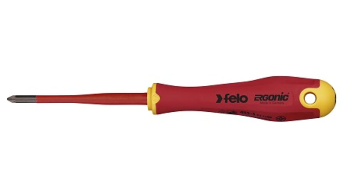 Felo Pozidriv Insulated Screwdriver, PZ1 Tip, VDE/1000V