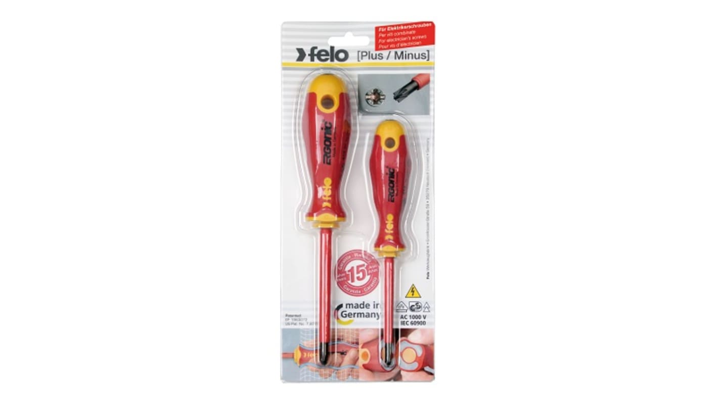 Felo Phillips Insulated Screwdriver Set, 2-Piece