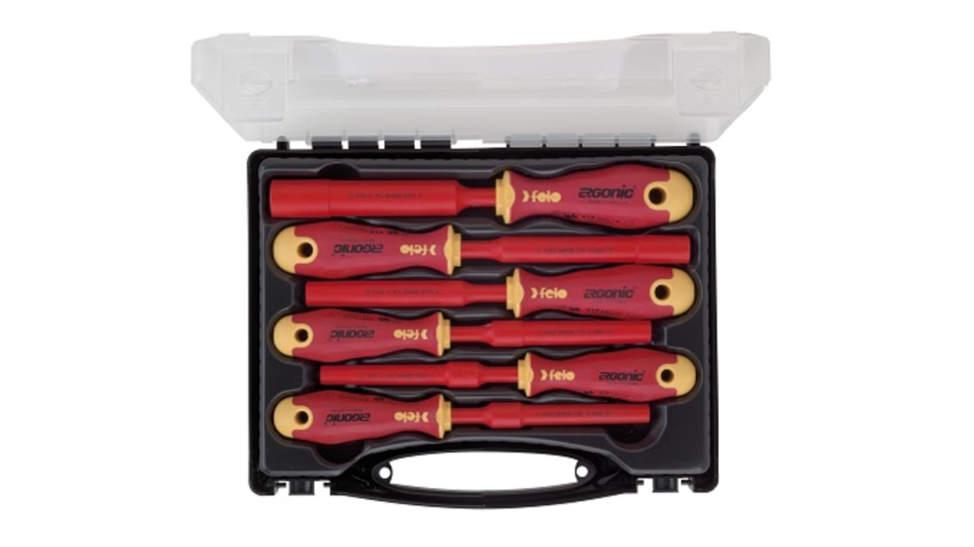 Felo Hexagon Insulated Screwdriver Set, 6-Piece