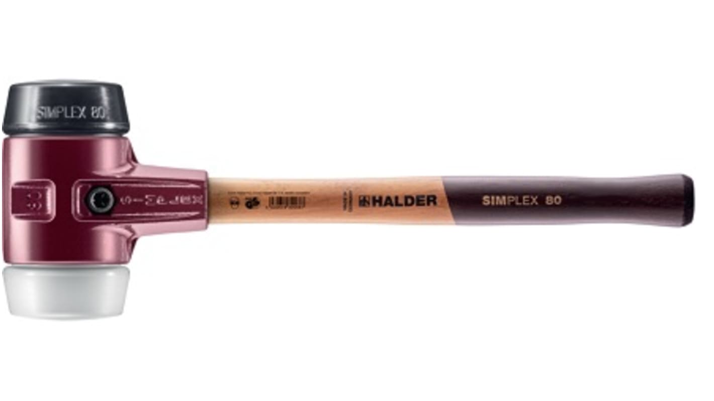 Halder Round Rubber Mallet 2.8kg With Replaceable Face