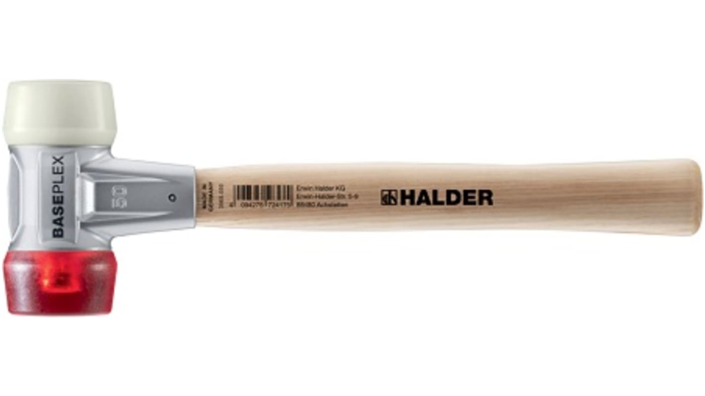 Halder Round Cellulose Acetate, Nylon Mallet 940g With Replaceable Face