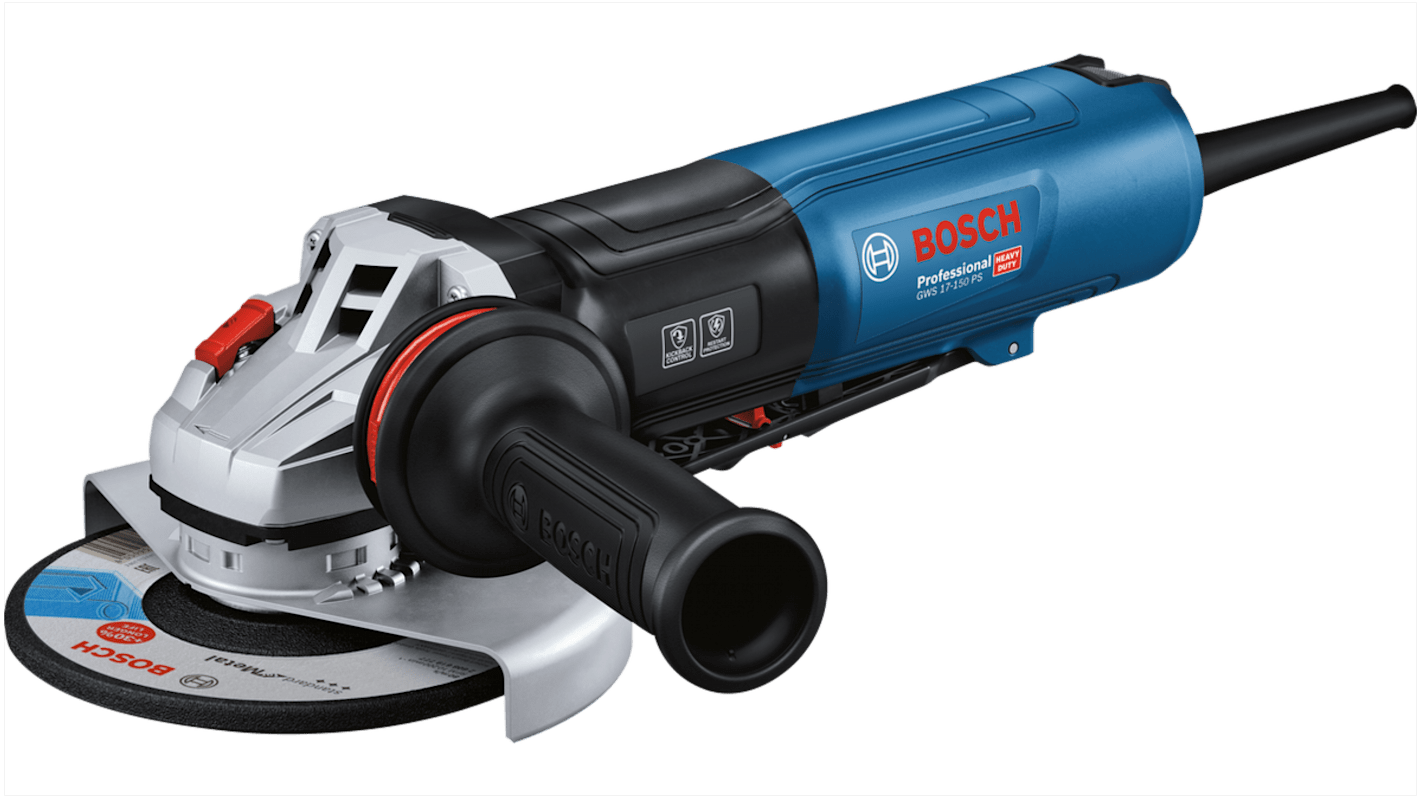 Meuleuse d'angle Bosch GWS 17-125 PS, 150mm, 2400 → 9700tr/min, 220 → 240V Filaire