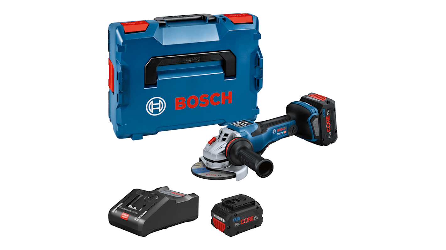 Amoladora angular Bosch GWS 18V-15 PSC a batería de 18V 15000W, diámetro de disco 125mm, 3400 → 9800rpm