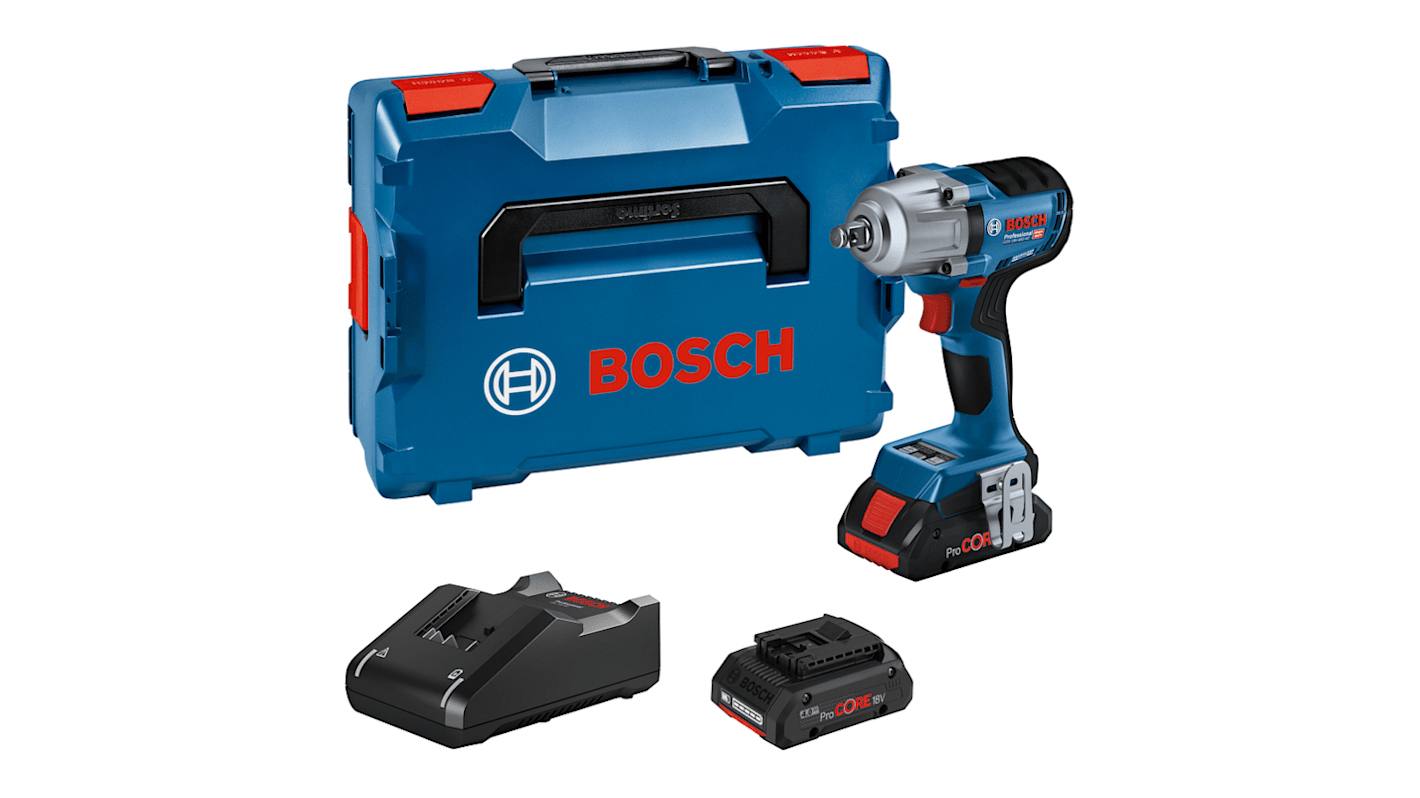 Clé à chocs 1/2" Bosch, 800Nm, 4Ah, 1 batterie