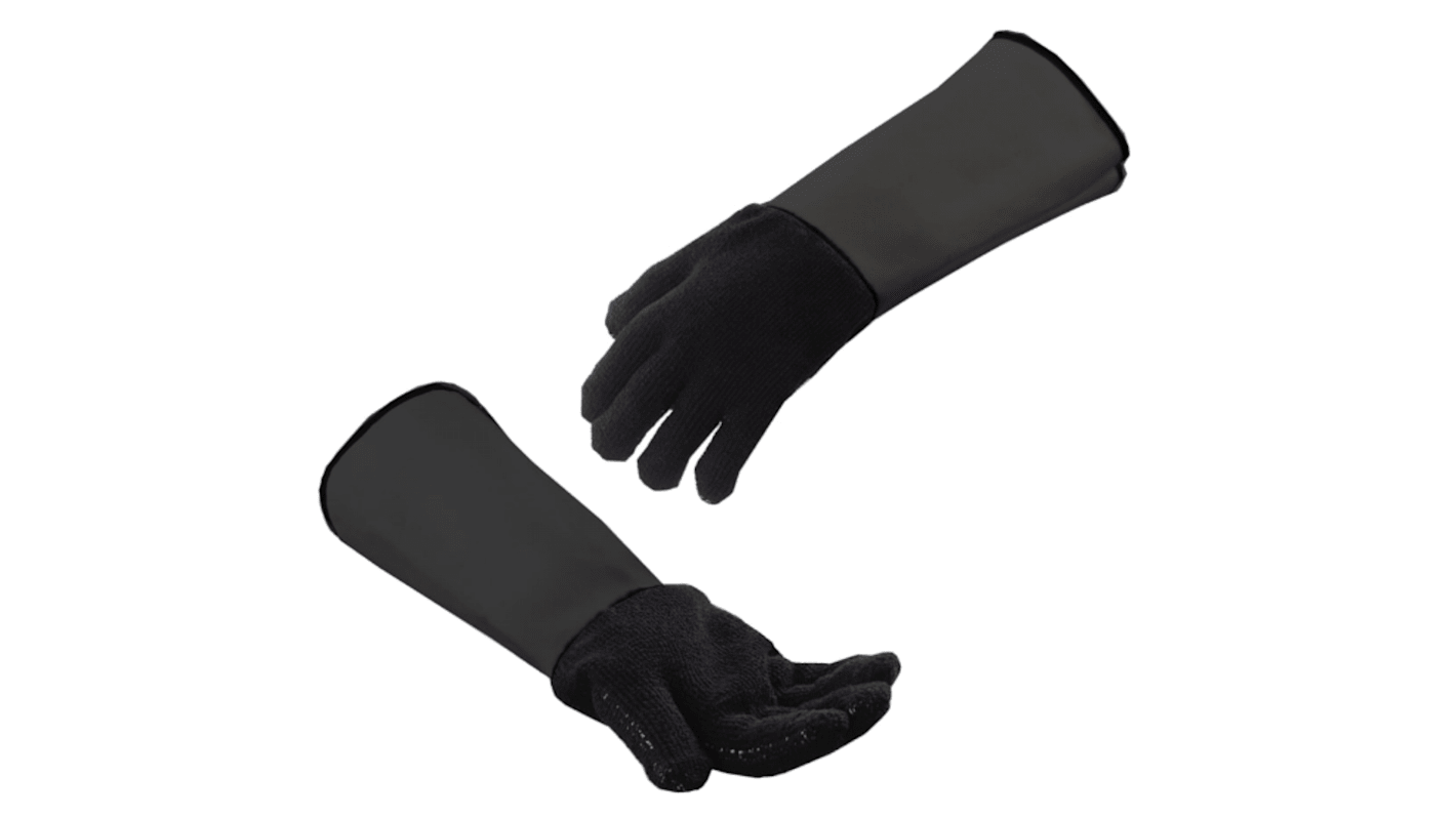 Tilsatec 11-3328 Black Yarn Cut Resistant, Thermal Work Gloves, Size 8, Medium