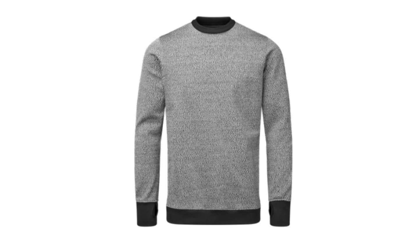 Felpa da lavoro Tilsatec 90-5113 per  Unisex, col. Nero/Grigio, XXL