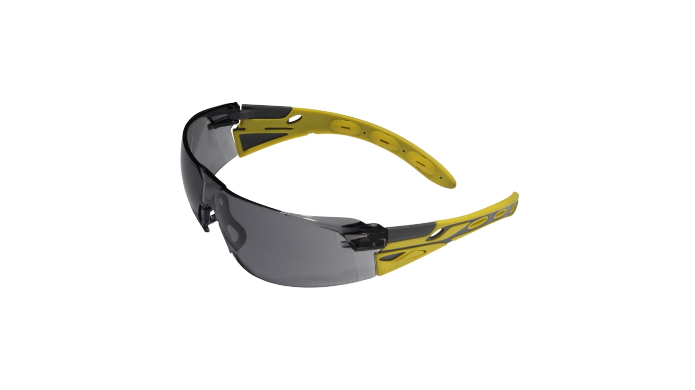 Gafas de seguridad JSP EIGER, color de lente Humo, antirrayaduras, antivaho