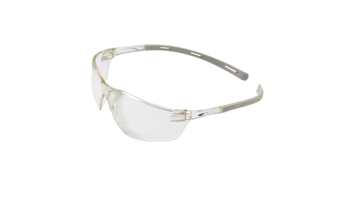 Lunettes de protection JSP RIGI Incolore Polycarbonate antibuée, Résistant aux rayures, protection UV 400