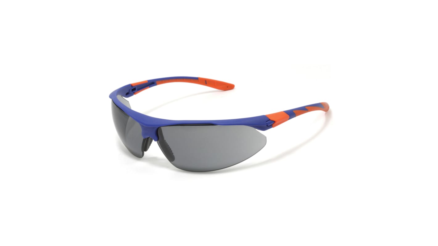 Lunettes de protection JSP Stealth Fumée Polycarbonate antibuée, Résistant aux rayures