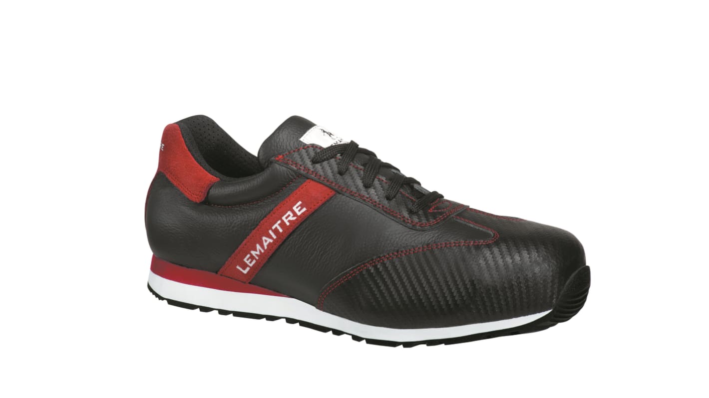 LEMAITRE SECURITE BEN Men's Black, Red, White Composite Toe Capped Safety Shoes, UK 5, EU 38