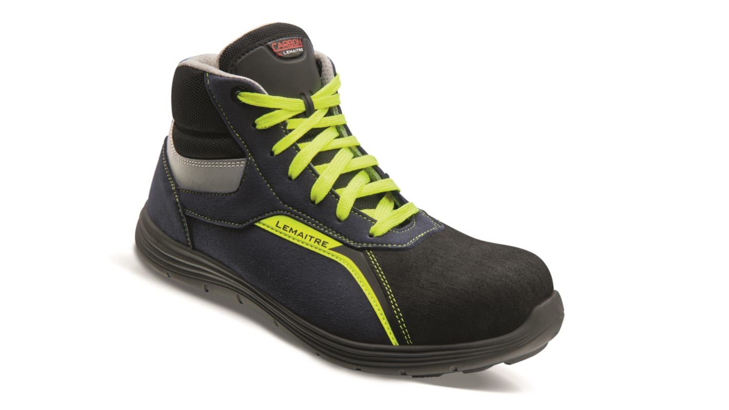 LEMAITRE SECURITE FABIO S3 HIGH Unisex Blue Composite Toe Capped Safety Shoes, UK 2, EU 35