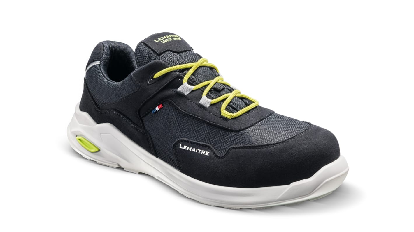 LEMAITRE SECURITE PLANET BAS Unisex Black, White Composite  Toe Capped Safety Shoes, UK 3, EU 36