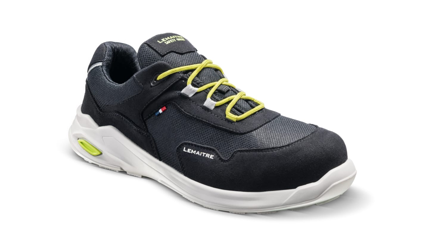 LEMAITRE SECURITE PLANET BAS Unisex Black, White Composite  Toe Capped Safety Shoes, UK 6.5, EU 40