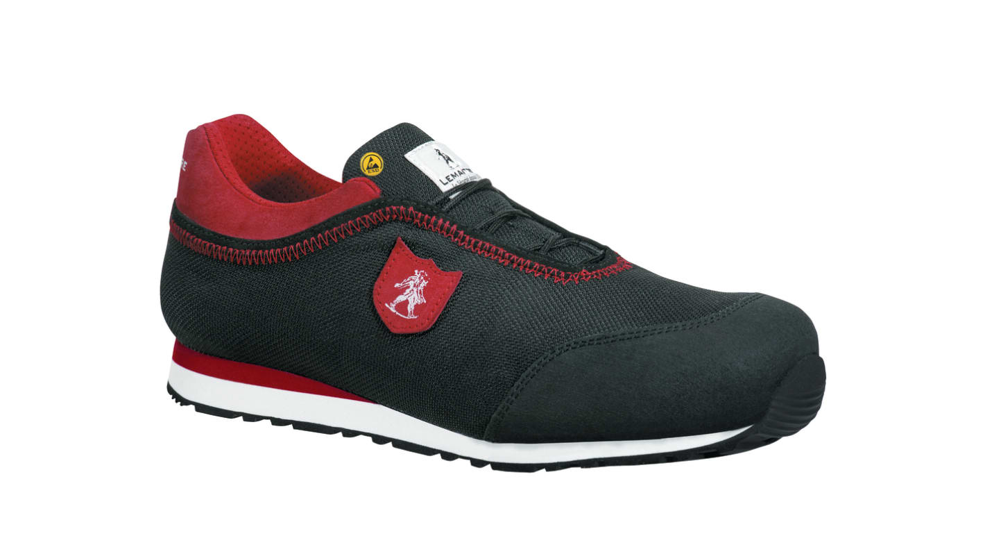 Zapatos de seguridad para hombre LEMAITRE SECURITE de color Negro, Rojo, Blanco, talla 38, S3 SRC