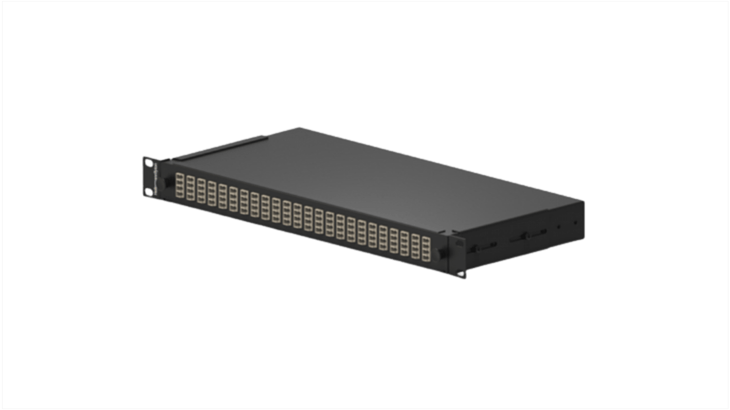 HellermannTyton Connectivity 96 Port LC Single Mode Fibre Optic Patch Panel With 96 Ports Populated, 1U