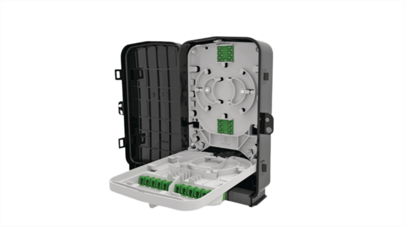 Patch panel per fibra ottica, HellermannTyton Connectivity, Duplex, Scatola a muro