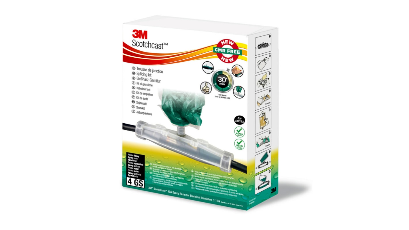 3M Resin Filled Cable Joint Kit, Straight Joint Type , 120 → 240mm²