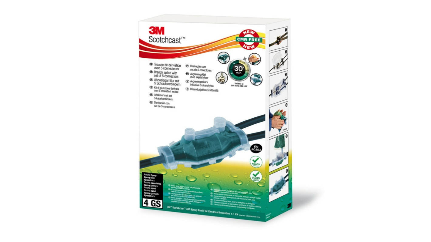 Kit giunzioni cavi 3M, 1 → 5 conduttori 4 → 35mm² Intermedio