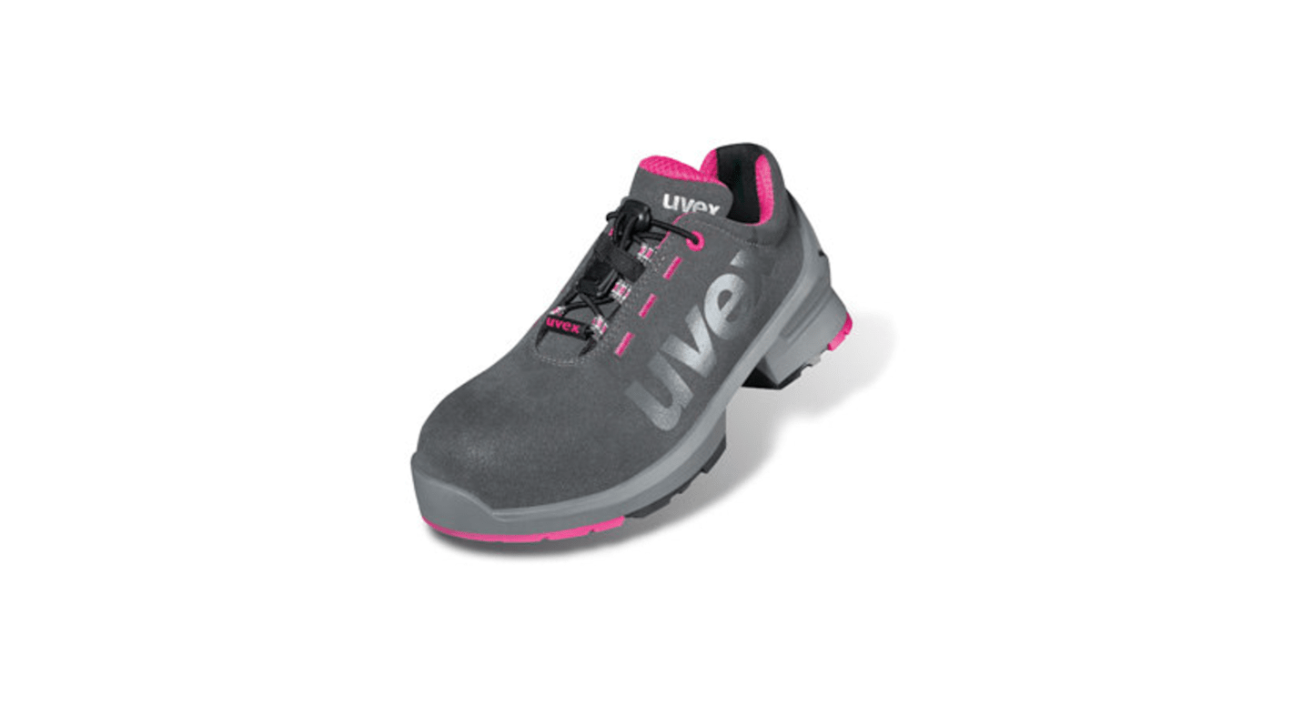 Zapatillas de seguridad para mujer Uvex de color Gris, talla 38, S2 SRC